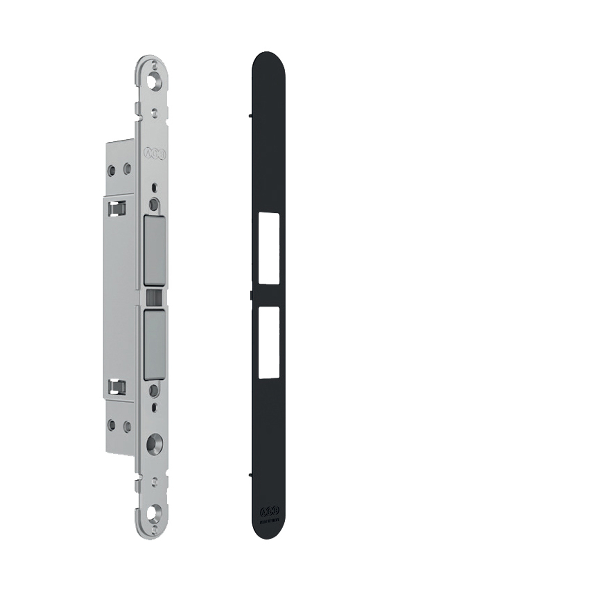 AGB - Magnetický zámek TOUCH bez uzamykání s krytkou BS - Černá matná