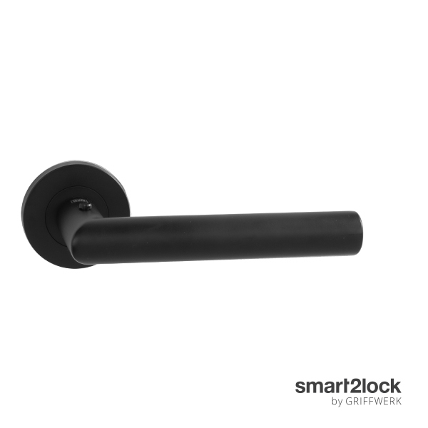 Klika na dveře GK - LUCIA PROFESSIONAL - R - S2L s uzamykáním Grafit černá (78)