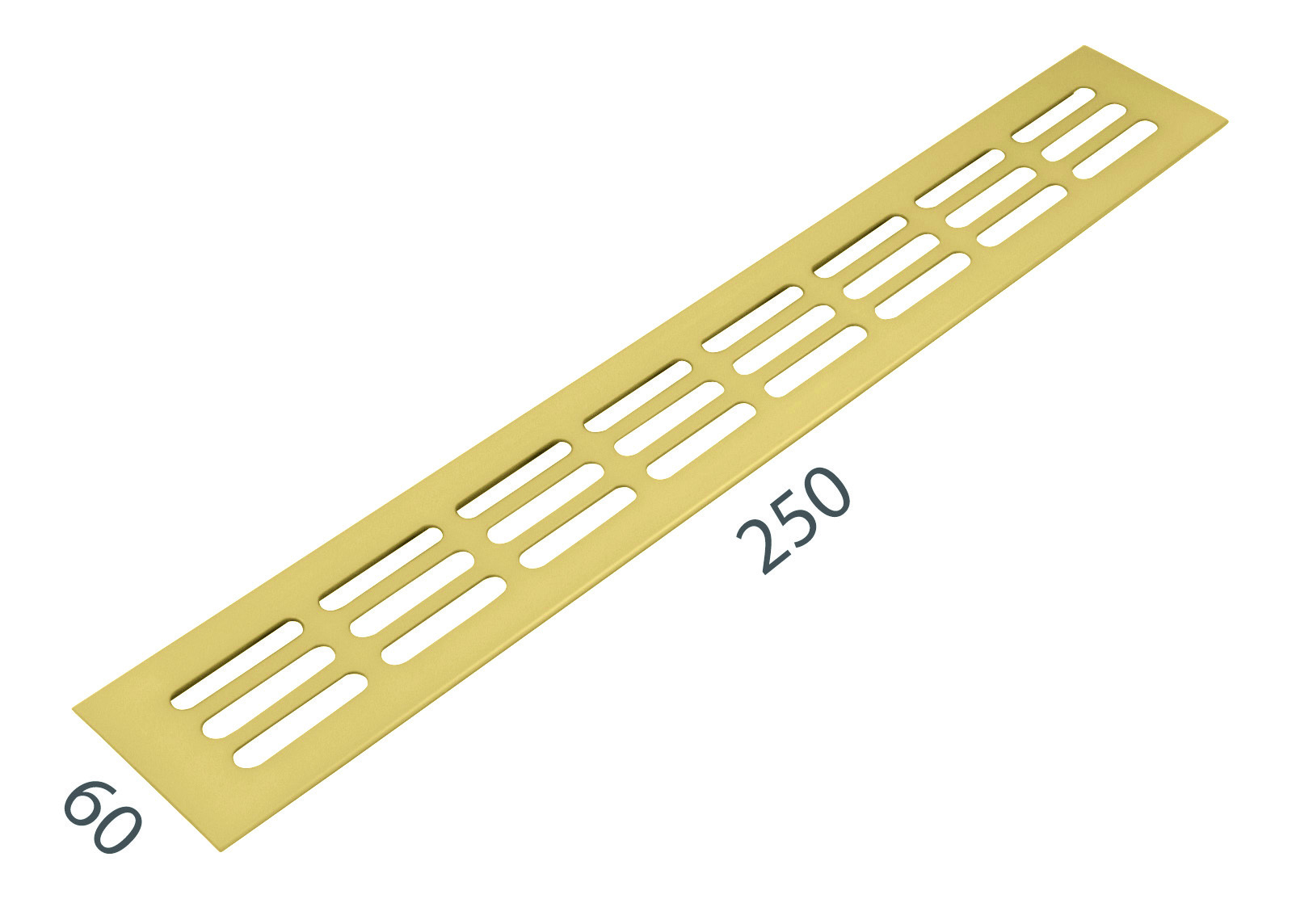 SRL - ALFA větrací mřížka šířka 60 x 250 mm F3 - Zlatý elox