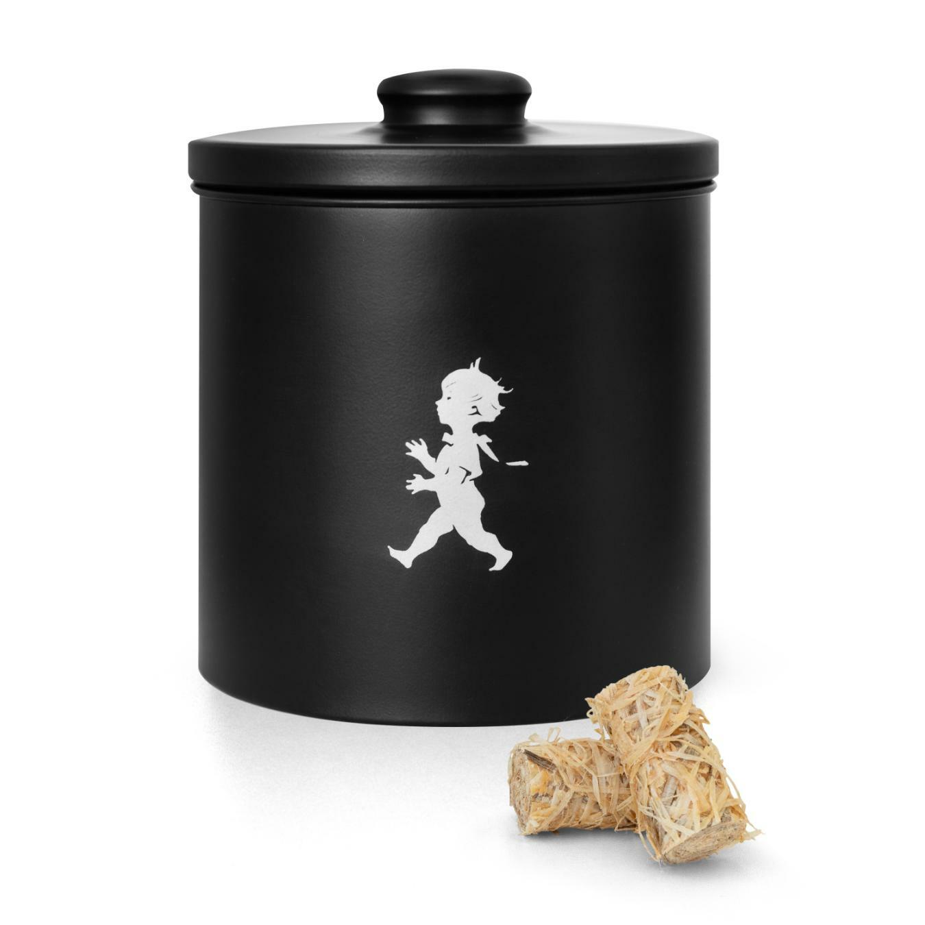 SN - NÁDOBA NA PODPALOVAČE Černá matná / stříbrný matný emblém