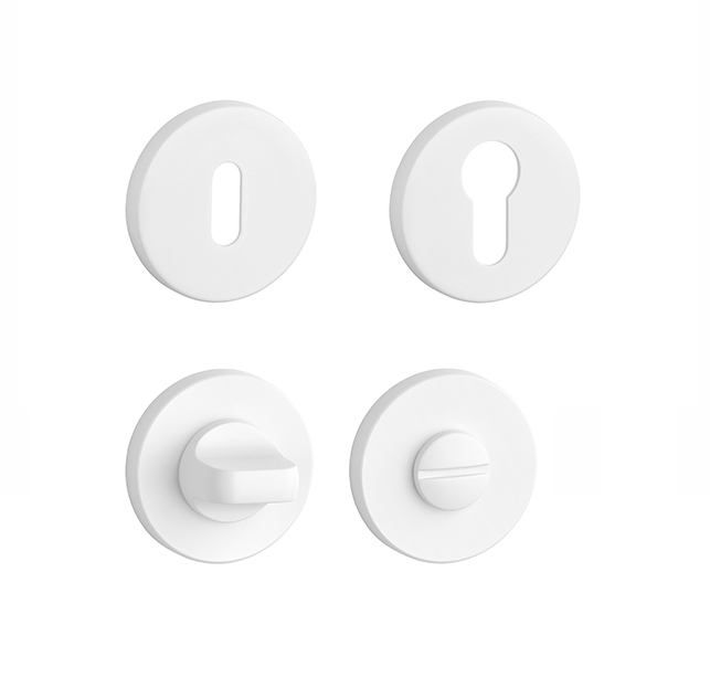 Rozeta ke klice AS - ROZETA - R 7S WS - Bílá matná