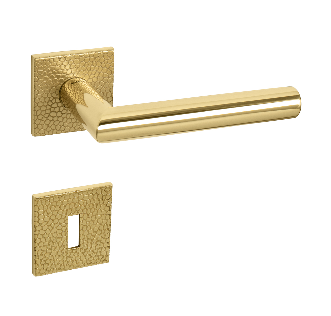 Klika na dveře TI - FAVORIT - HR 4002 5SQ T1 OLV - Mosaz leštěná lakovaná (33)