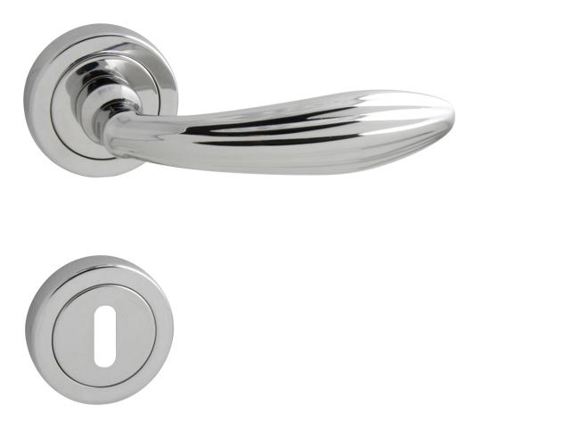 Klika na dveře TI - SOFIA - R 1917 OC - Chrom lesklý (03)