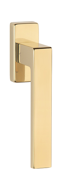 Klika na eurookno AT - DK - SULLA - HR OLV PVD - Mosaz leštěná lakovaná PVD