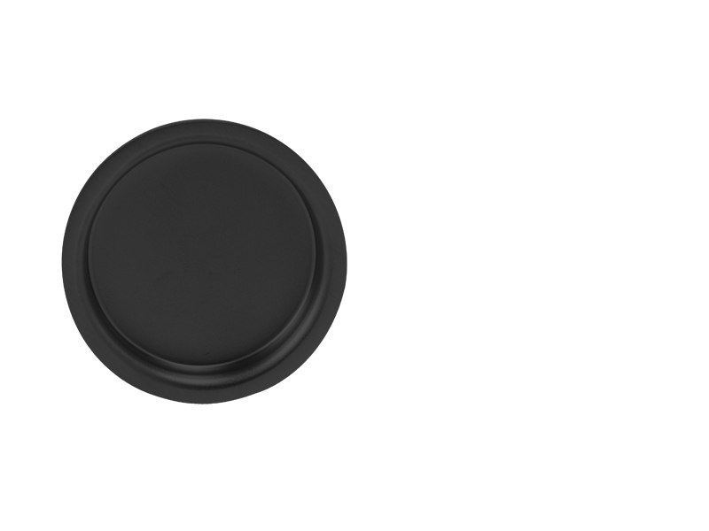 ATZ - Mušle kulatá bez otvoru 7503 - R BS - Černá matná