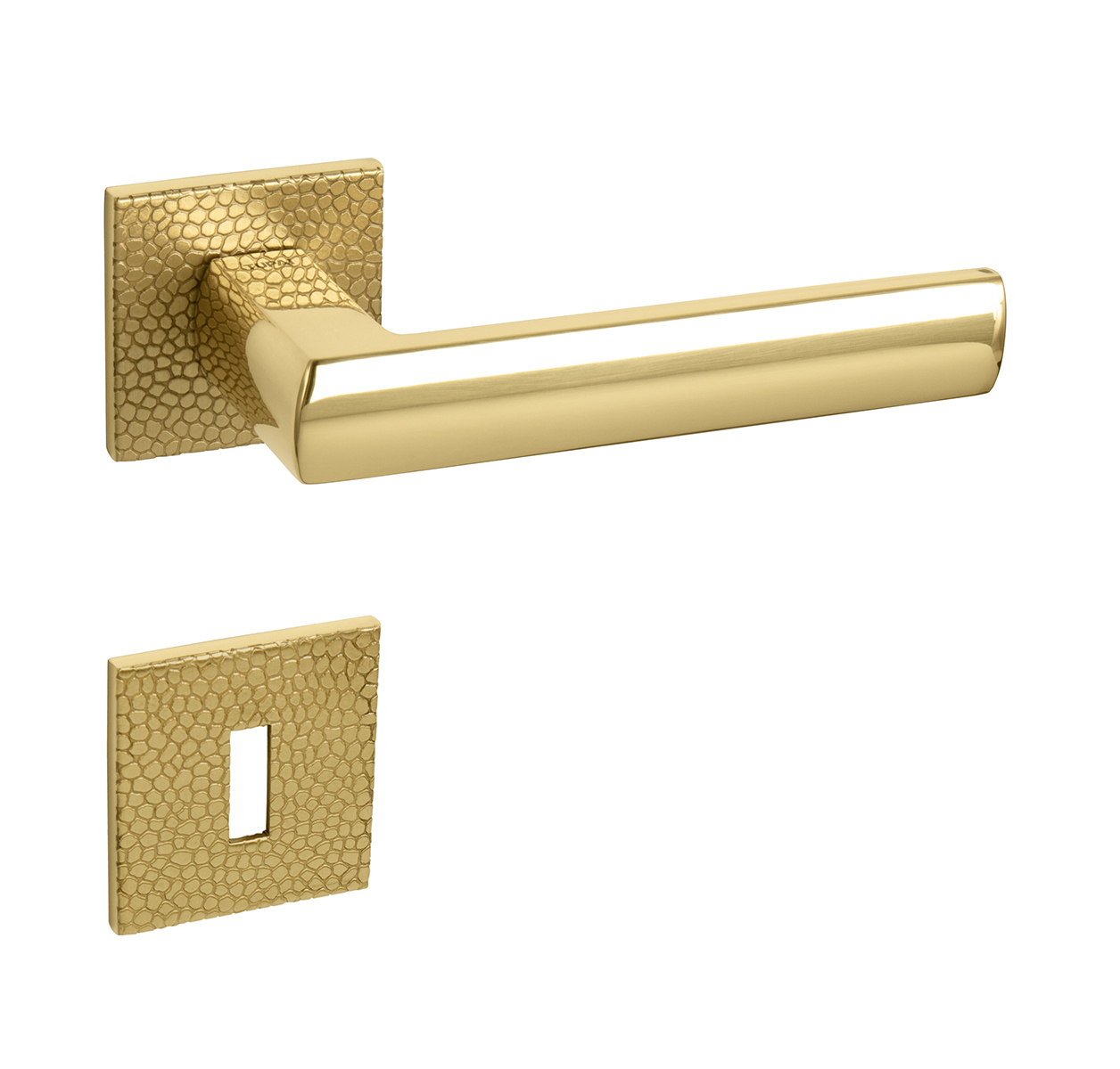 Klika na dveře TI - POPULAR - HR 4161 5SQ T1 OLV - Mosaz leštěná lakovaná (33)