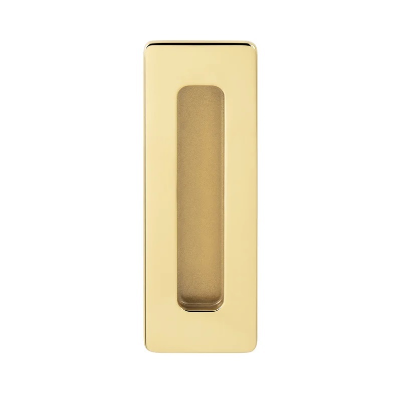 TI - Mušle na posuvné dveře - 4181 5S - bez otvoru OLV - Mosaz leštěná lakovaná (01)