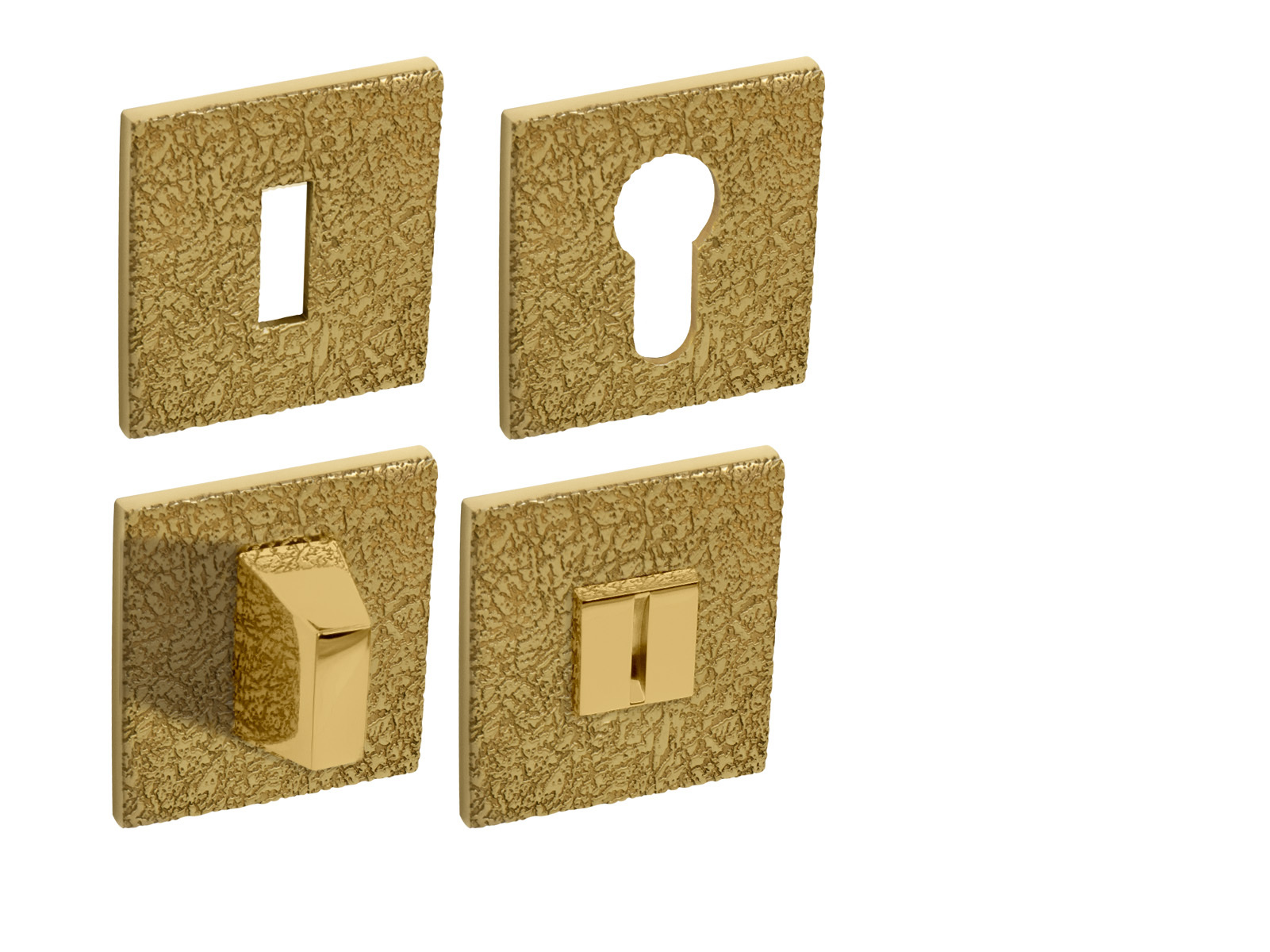 Rozeta ke klice TI - ROZETA - HR 5SQ T3 OLV - Mosaz leštěná lakovaná (33)