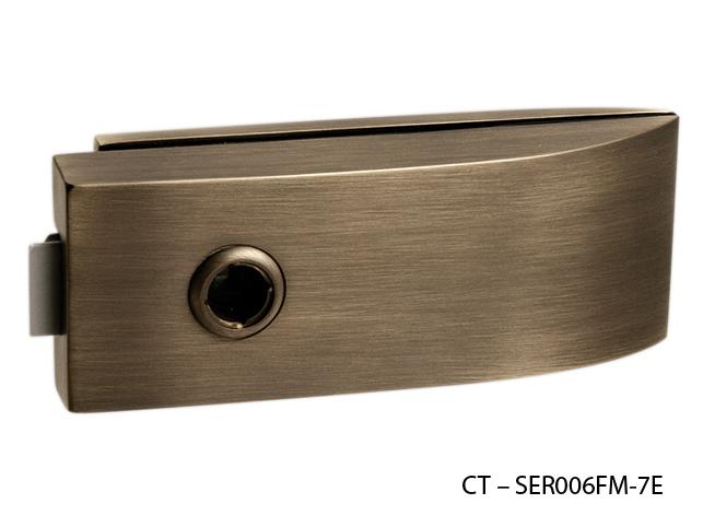 CT - 11000 Kování na skleněné dveře OGS - Bronz česaný matný