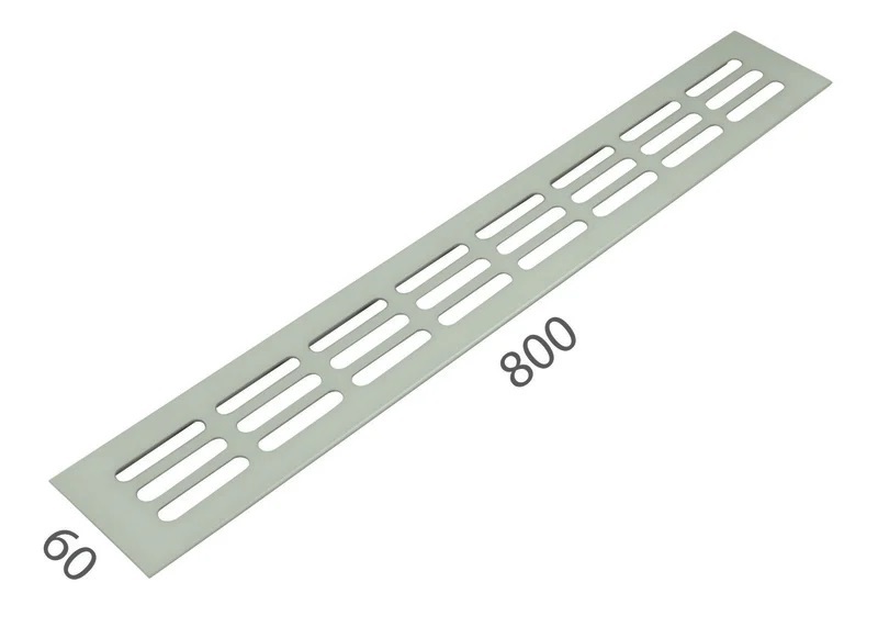 SRL - ALFA větrací mřížka šířka 60 x 800 mm F9 - Nerez elox