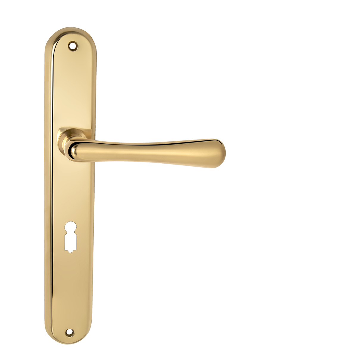 Klika na dveře NI - ELEGANT OLV - Mosaz leštěná lakovaná