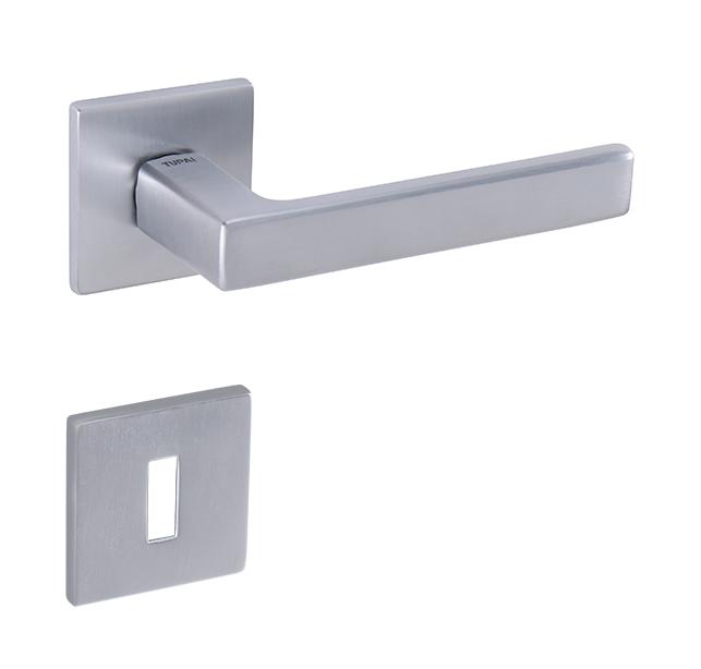 Klika na dveře TI - SONIA - HR 3095Q 5S OCS - Chrom broušený (96)