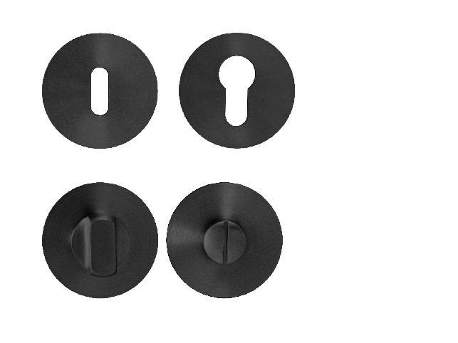 Rozeta ke klice MP - ROZETA - R 3SM BS - Černá matná