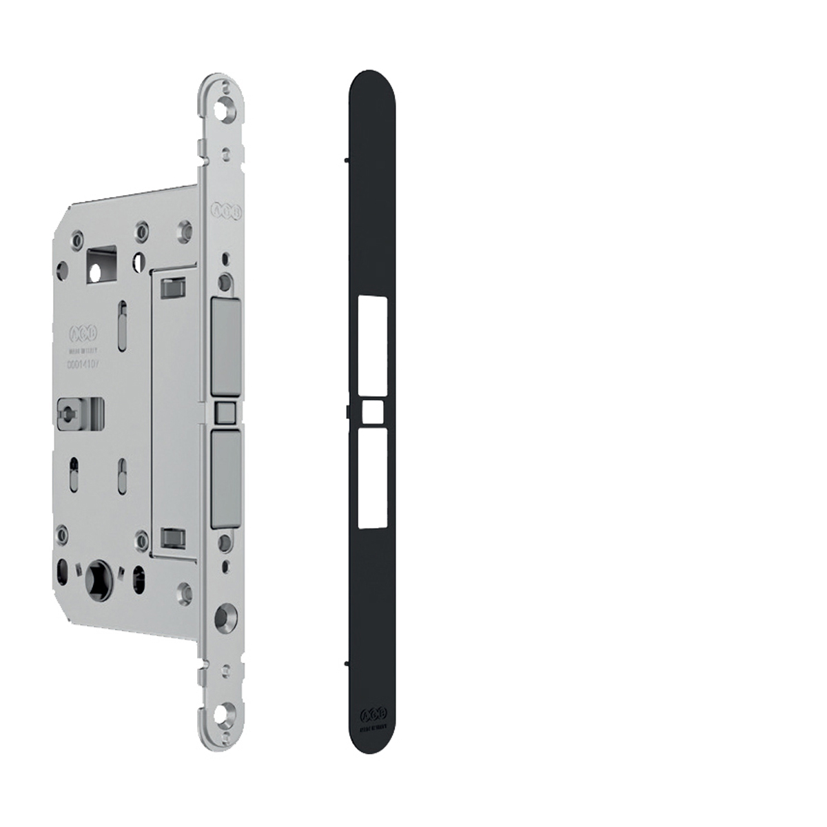 AGB - Magnetický zámek TOUCH & CLOSE WC s krytkou - 60 BS - Černá matná