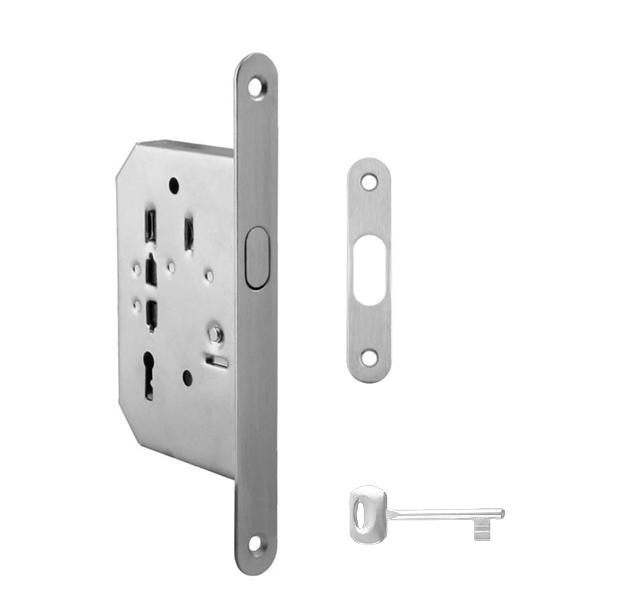 FT - Zámek na posuvné dveře 60/50 BB OCS - Chrom broušený