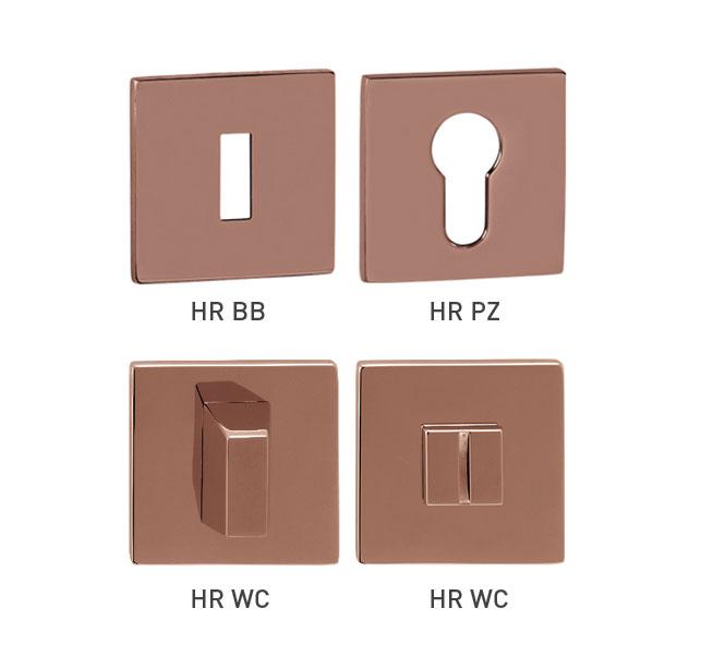 TI - ROZETA - HR 5S CUL PVD - Lesklá měď PVD (161)