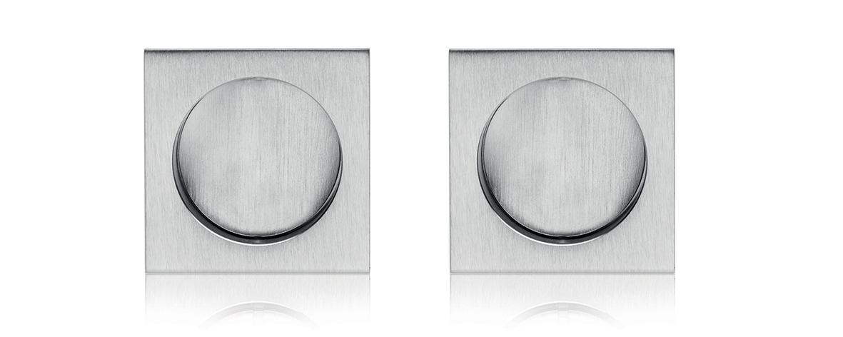 SAB - Set na posuvné dveře Hooky ZERO - HR bez otvoru OCS - Chrom broušený