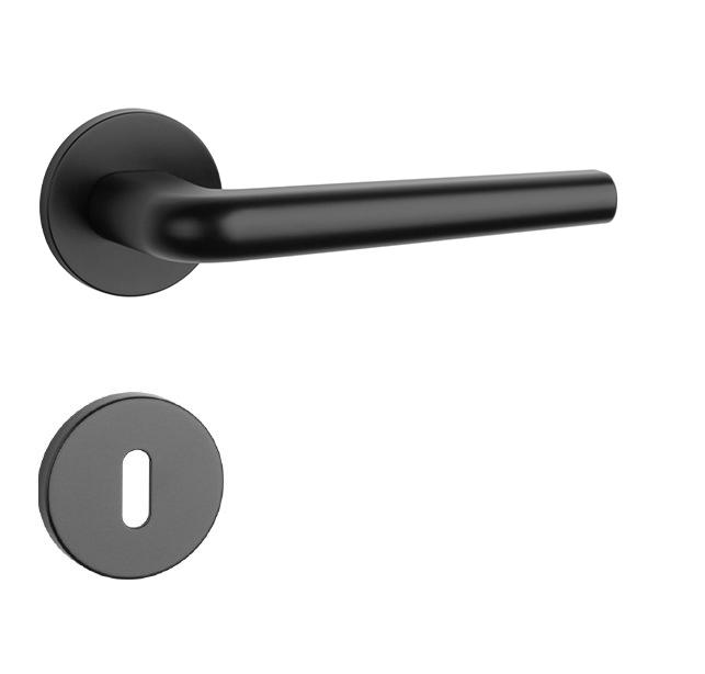 Klika na dveře AT - FUNKIA - R 7S BS - Černá matná