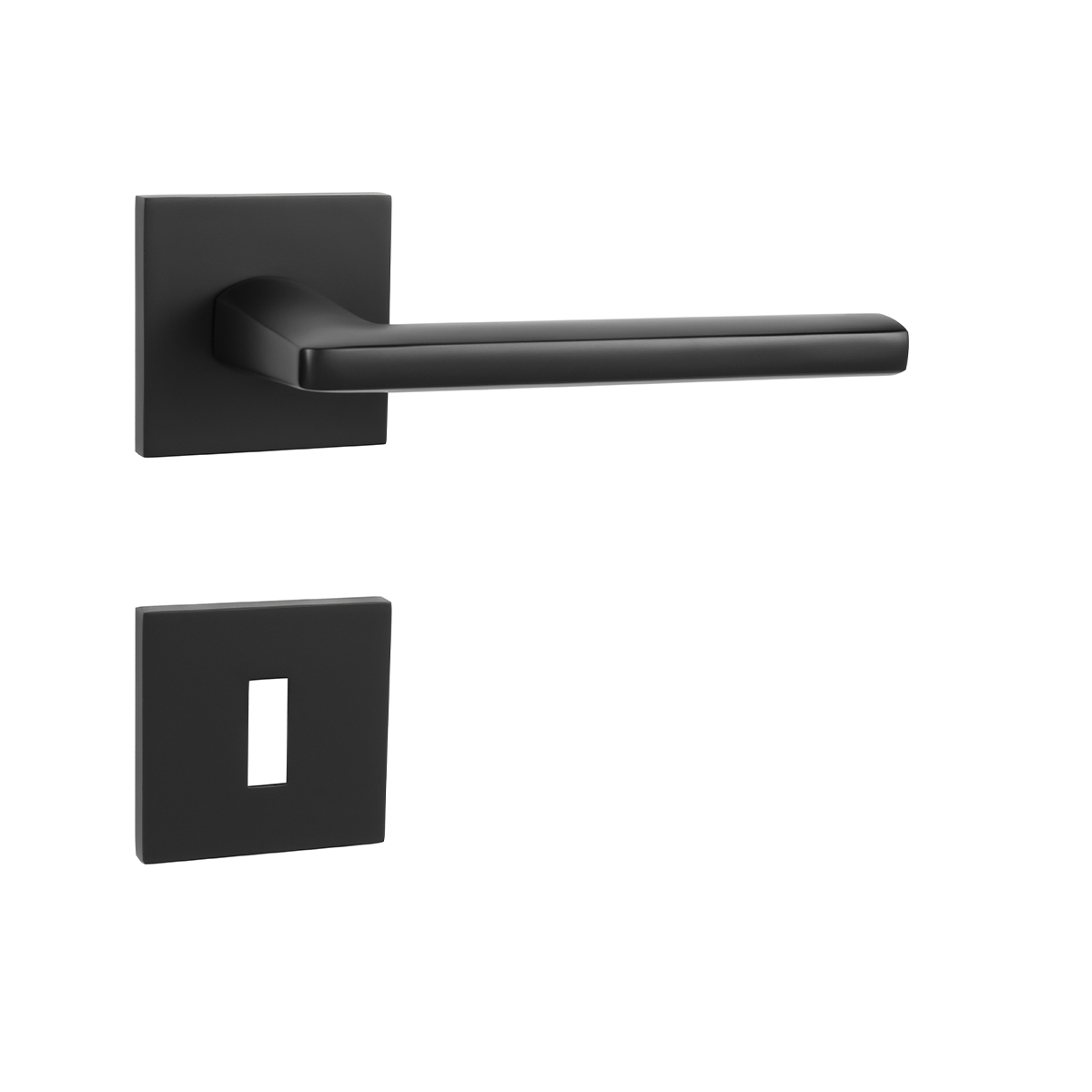 Klika na dveře MP - PRIMA - HR SQ6 BS - Černá matná