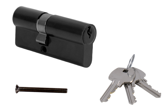 MP - Stavební cylindrická vložka AL BS - Černá matná