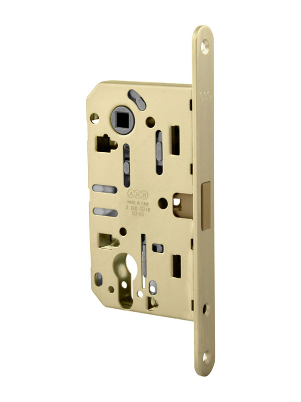 AGB - Magnetický zámek MEDIANA POLARIS - PZ OLV - Mosaz leštěná lakovaná