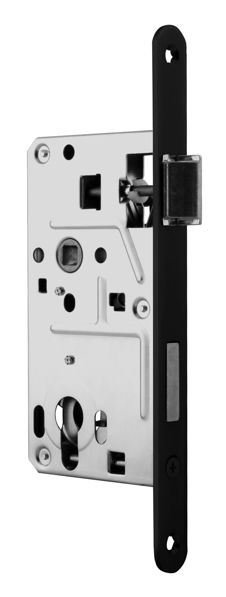 MP - Zadlabací zámek PZ 72/80 - D 2155 L/P Černý pozink