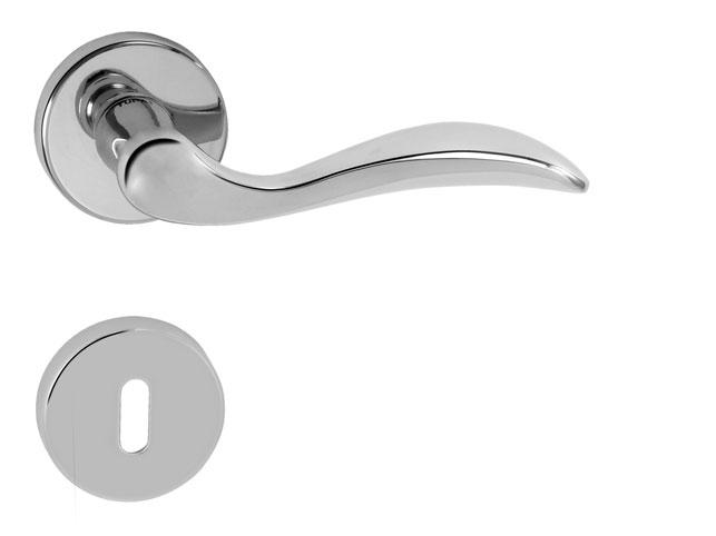 Klika na dveře TI - LEA - R 1948 OC - Chrom lesklý (03)