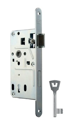 MP - Zadlabací zámek BB 72/80 - D 2255 L/P Bílý pozink