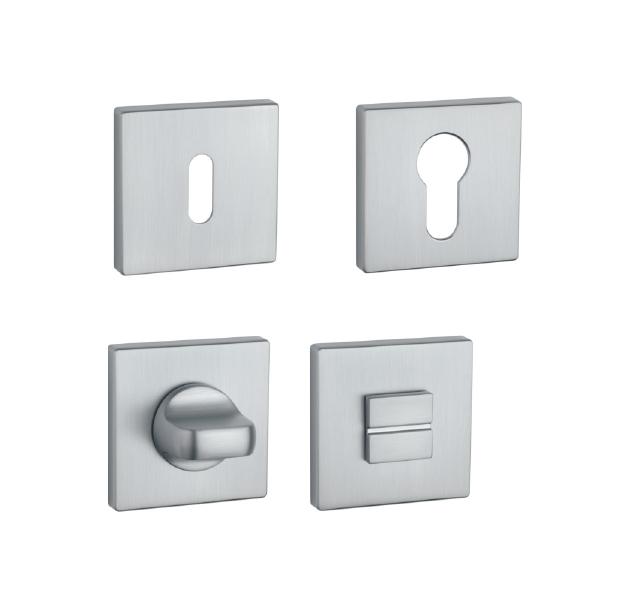 Rozeta ke klice AS - ROZETA - HR 7S OCS - Chrom broušený