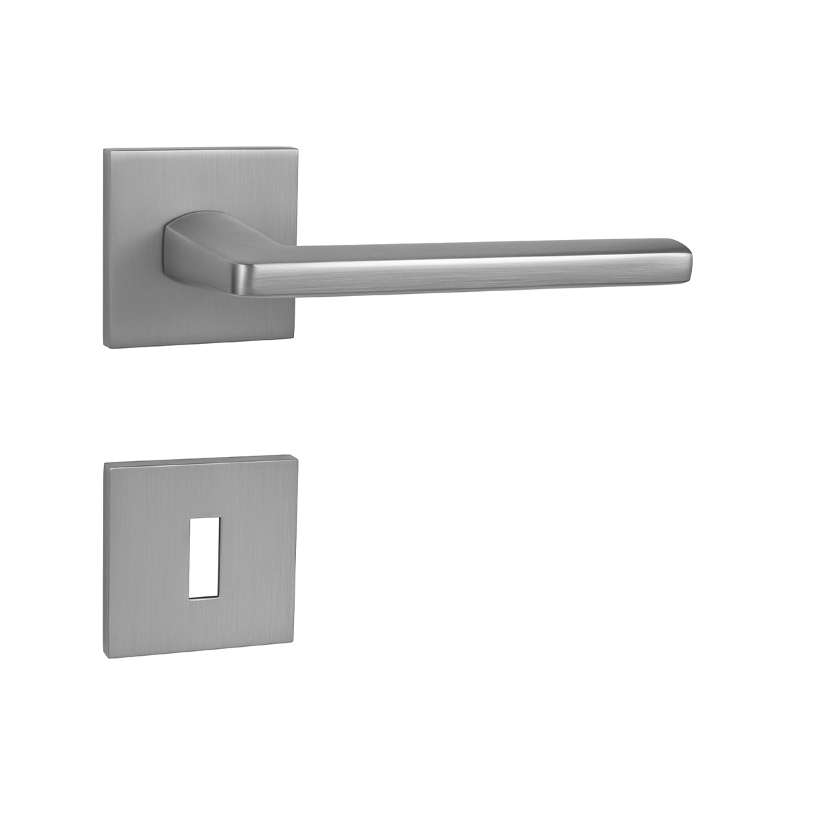 Klika na dveře MP - PRIMA - HR SQ6 OCS - Chrom broušený