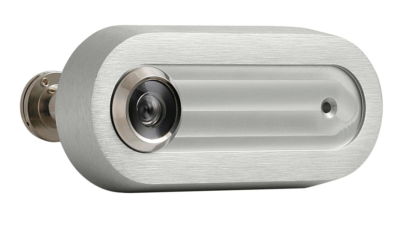 AXA - Jmenovka BETA2 s kukátkem F1 - Přírodní elox