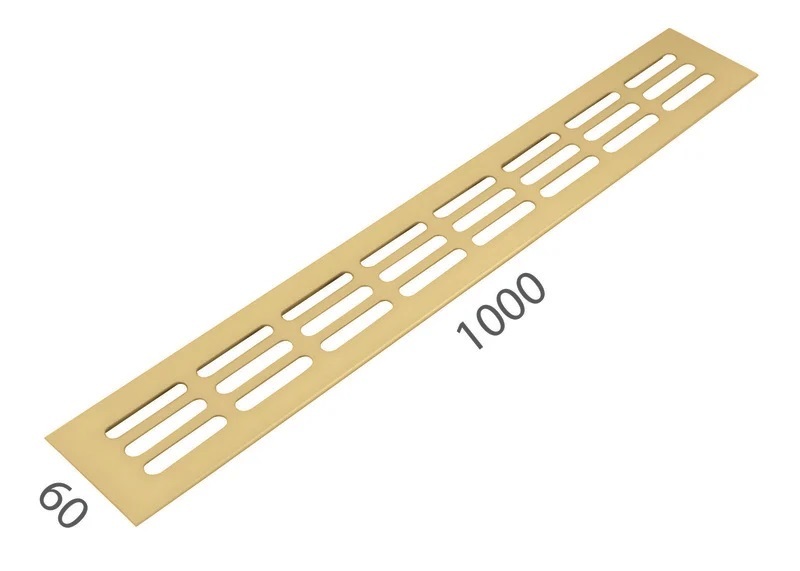 SRL - ALFA větrací mřížka šířka 60 x 1000 mm F3 - Zlatý elox