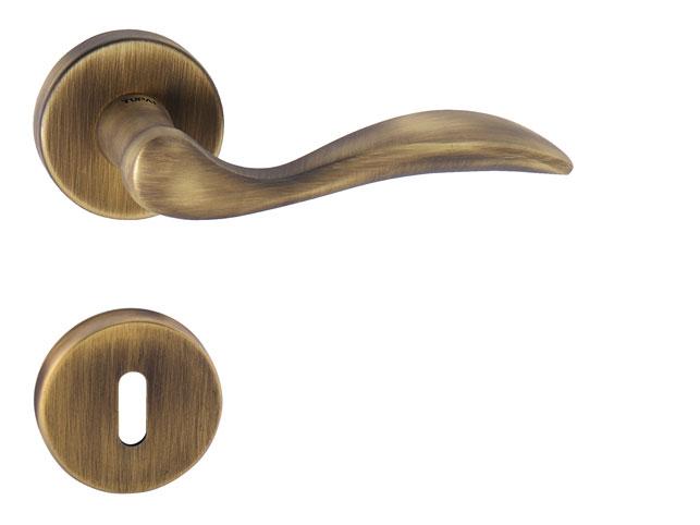 Klika na dveře TI - LEA - R 1948 OGS - Bronz česaný matný (77)