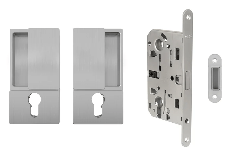 AGB - Set na otočné dveře WAVE - HR PZ OCS - Chrom broušený