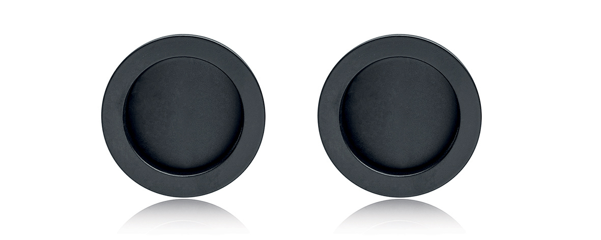 SAB - Set na posuvné dveře Hooky ZERO - R bez otvoru BS - Černá matná