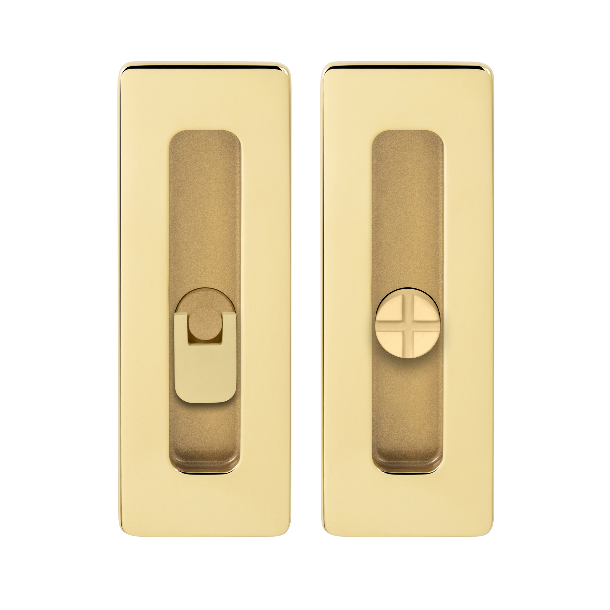 TI - Mušle na posuvné dveře - 4181 5S - WC OLV - Mosaz leštěná lakovaná (01)