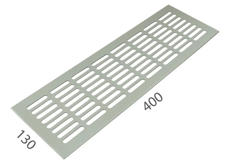 SRL - ALFA větrací mřížka šířka 130 x 400 mm F9 - Nerez elox
