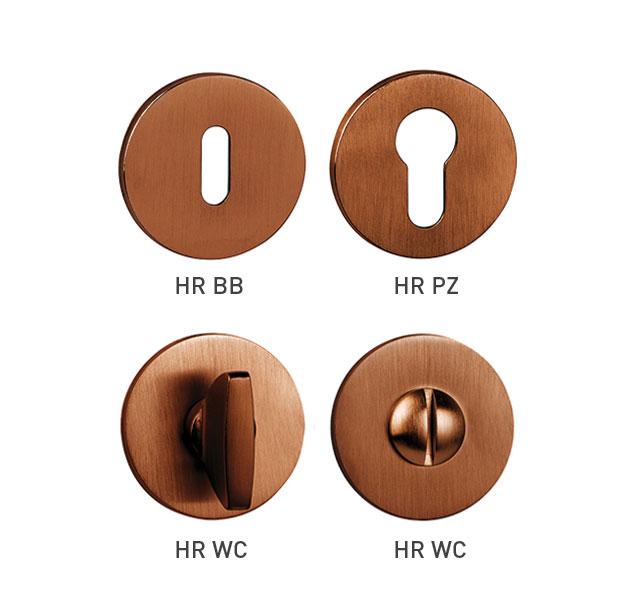 TI - ROZETA - R 5S CUM PVD - Měď matná PVD (160)