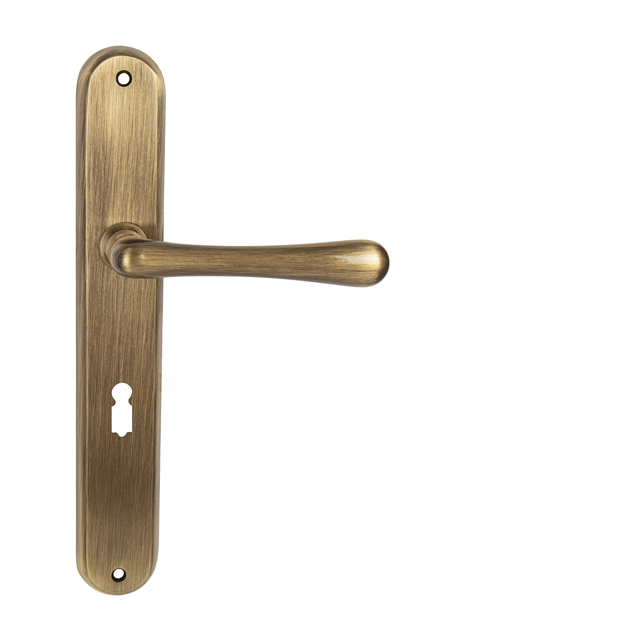 Klika na dveře NI - ELEGANT OGR - Bronz česaný lesklý