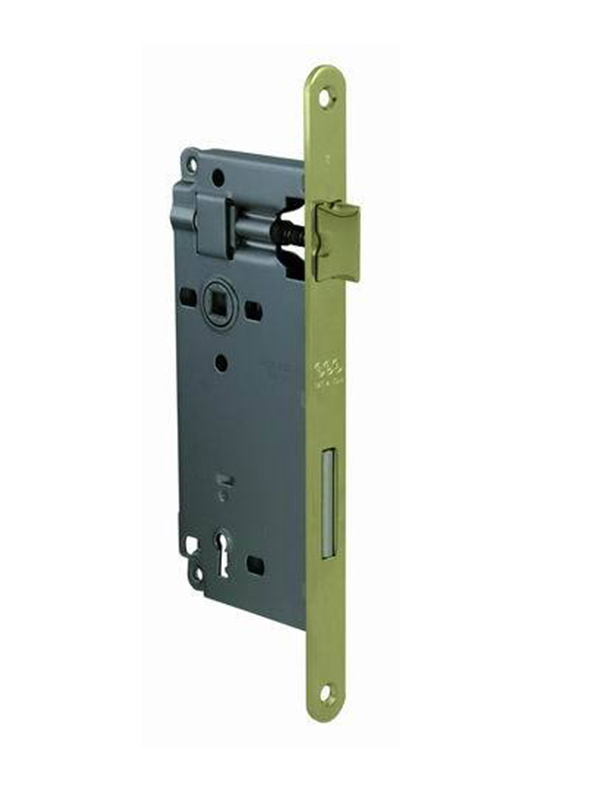 AGB - Zámek na dveře F18 - BB OLV - Mosaz leštěná lakovaná