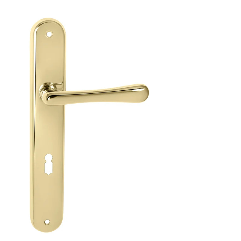 Klika na dveře MP - ELEGANT OLV - Mosaz leštěná lakovaná