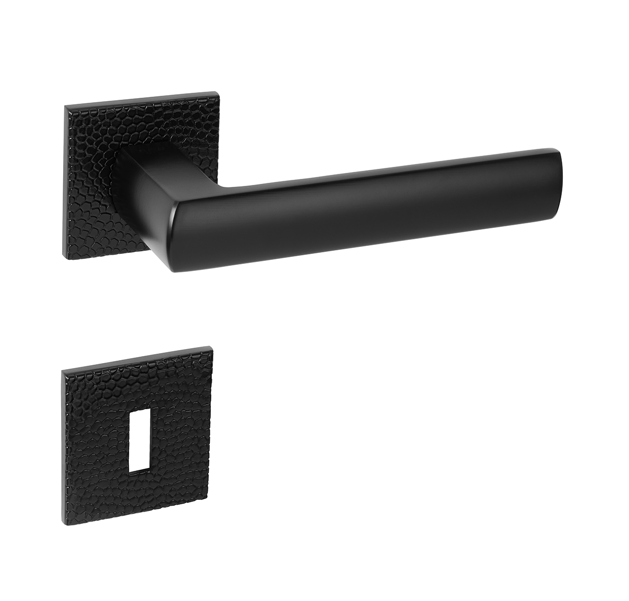 Klika na dveře TI - POPULAR - HR 4161 5SQ T1 BS - Černá matná (153)