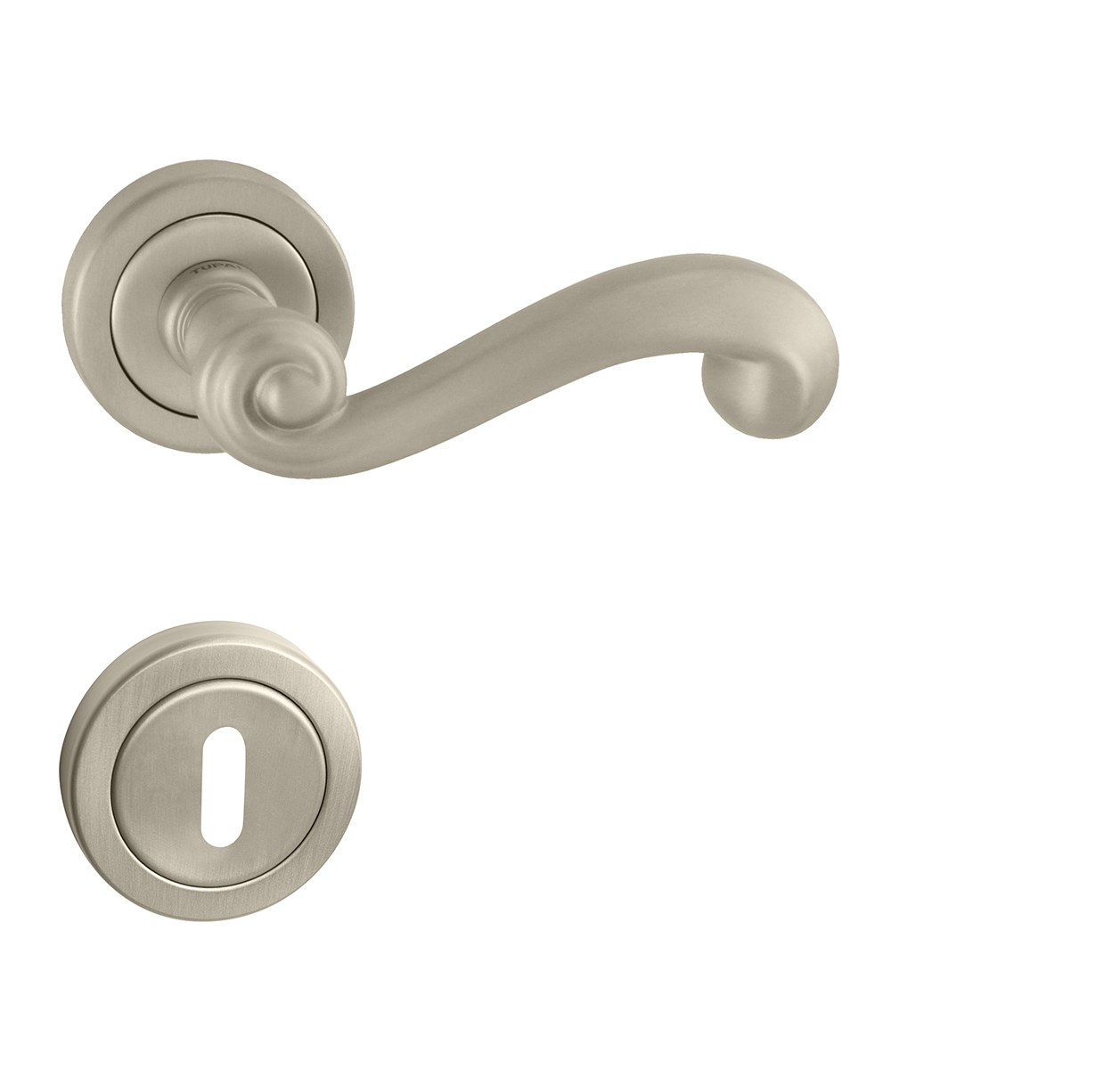 Klika na dveře TI - CARLA - R 738 NP - Nikl perla (142)