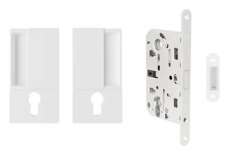 AGB - Set na otočné dveře WAVE - HR PZ WS - Bílá matná