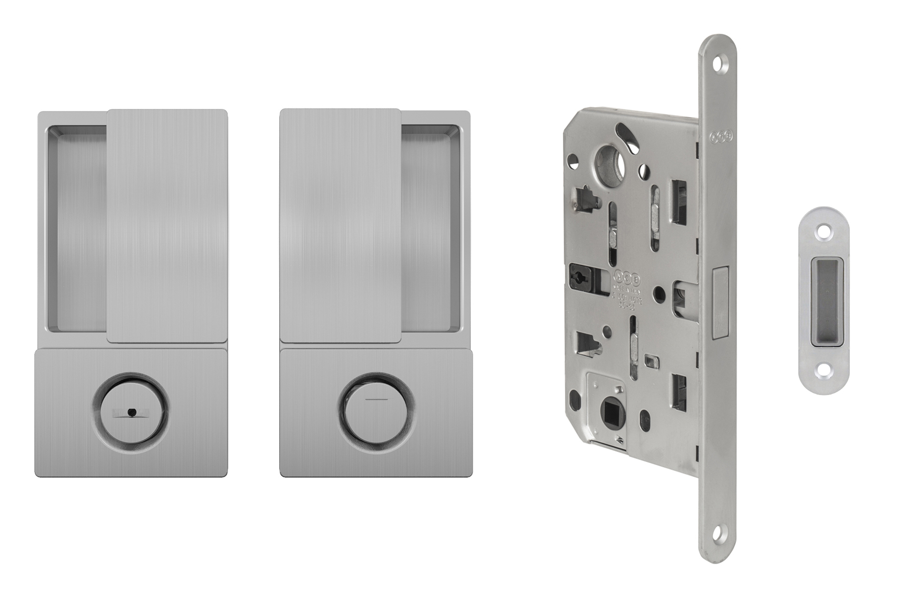 AGB - Set na otočné dveře WAVE - HR WC OCS - Chrom broušený