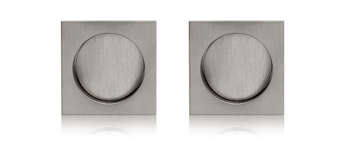 SAB - Set na posuvné dveře Hooky ZERO - HR bez otvoru ONS - Nikl broušený