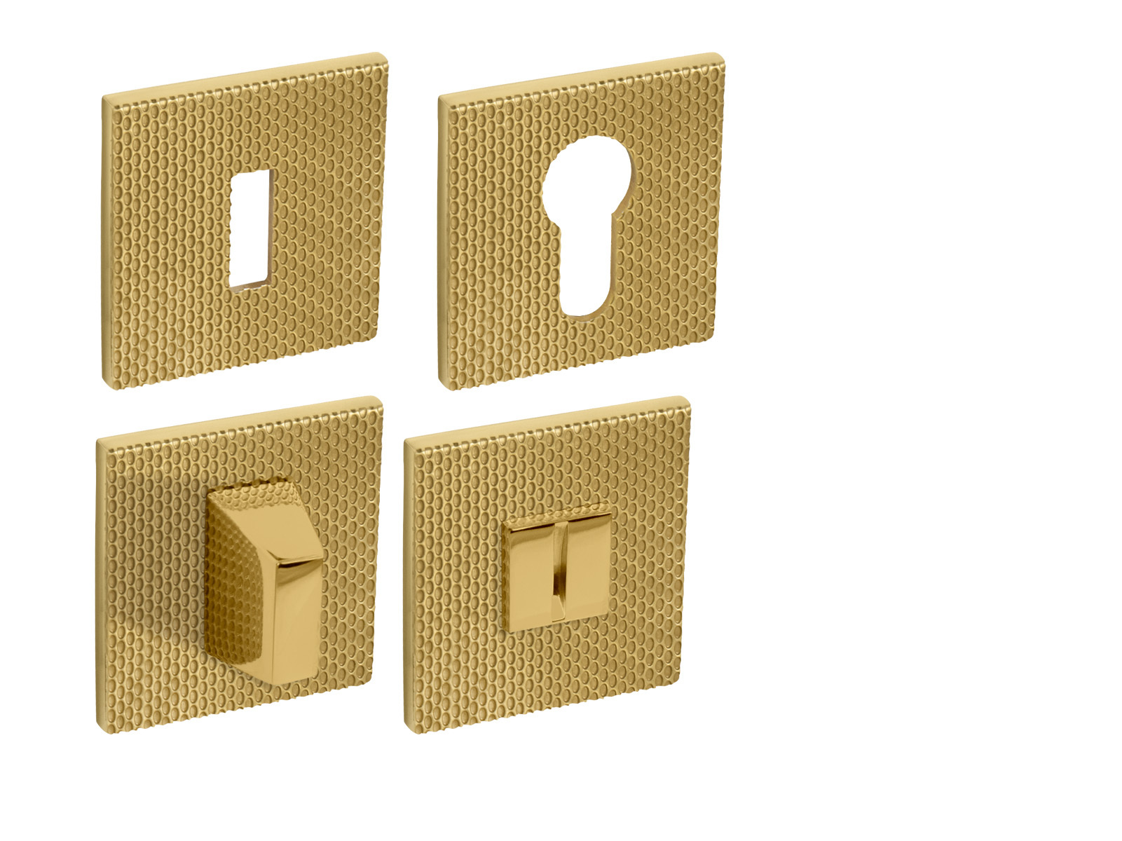 Rozeta ke klice TI - ROZETA - HR 5SQ T2 OLV - Mosaz leštěná lakovaná (33)