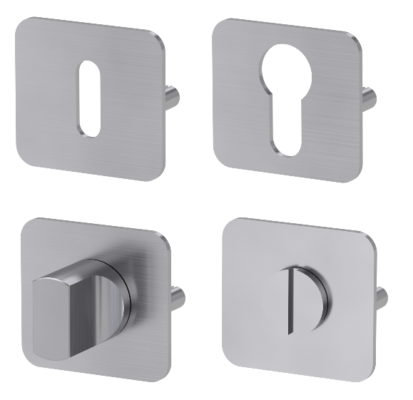 Rozeta ke klice GK - ROZETA ONE - HR BN - Broušená nerez (71)