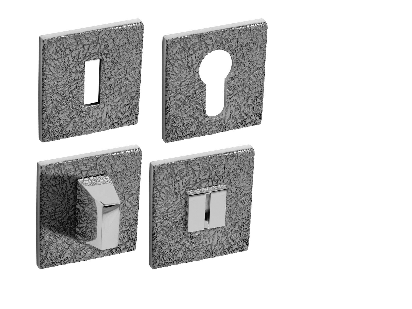 Rozeta ke klice TI - ROZETA - HR 5SQ T3 OC - Chrom lesklý (03)