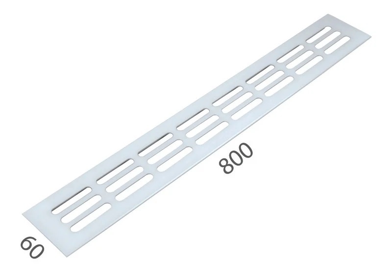 SRL - ALFA větrací mřížka šířka 60 x 800 mm Bílá komaxit